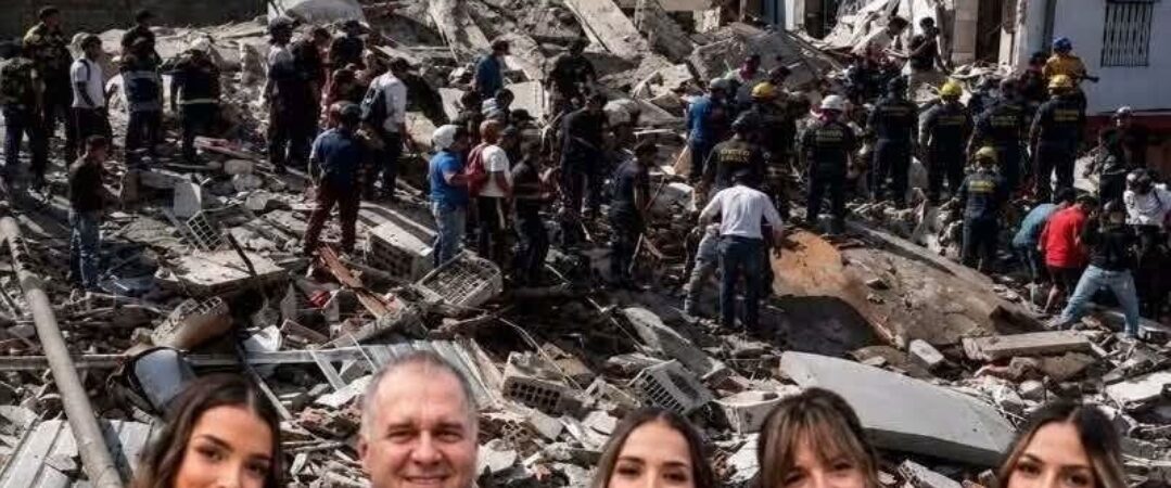 Imágenes de grave colapso estructural generan conmoción tras un fuerte sismo