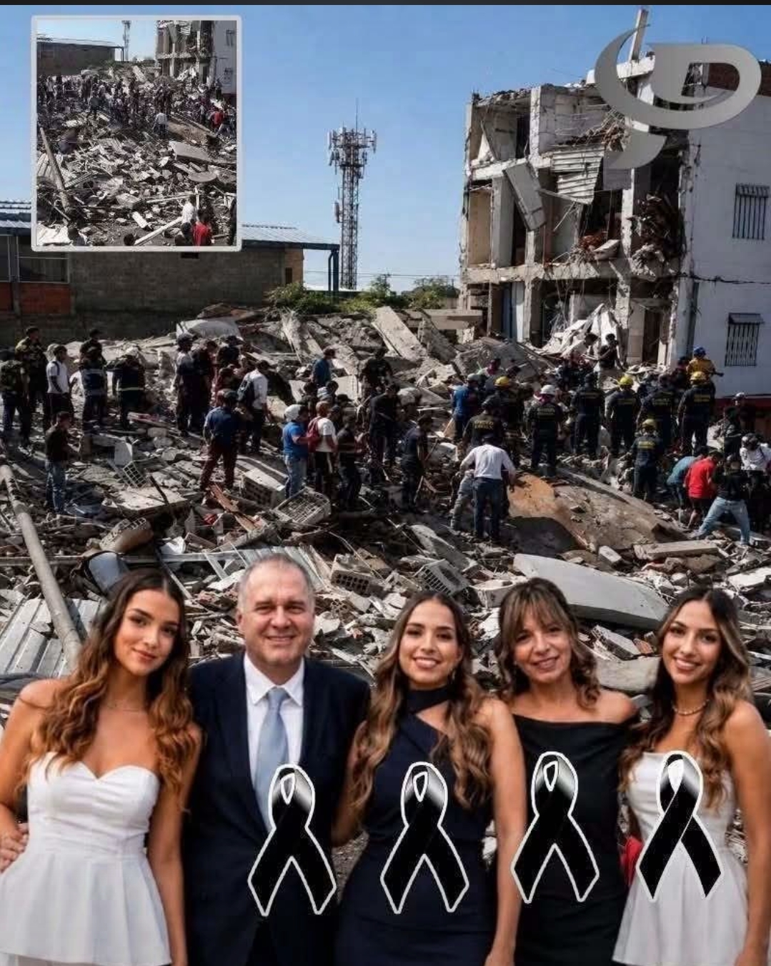 Imágenes de grave colapso estructural generan conmoción tras un fuerte sismo